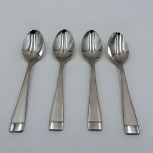 Oneida Stainless Flatware Mercer Soup Place Spoons (Satin) Frosted 18/0 S/4